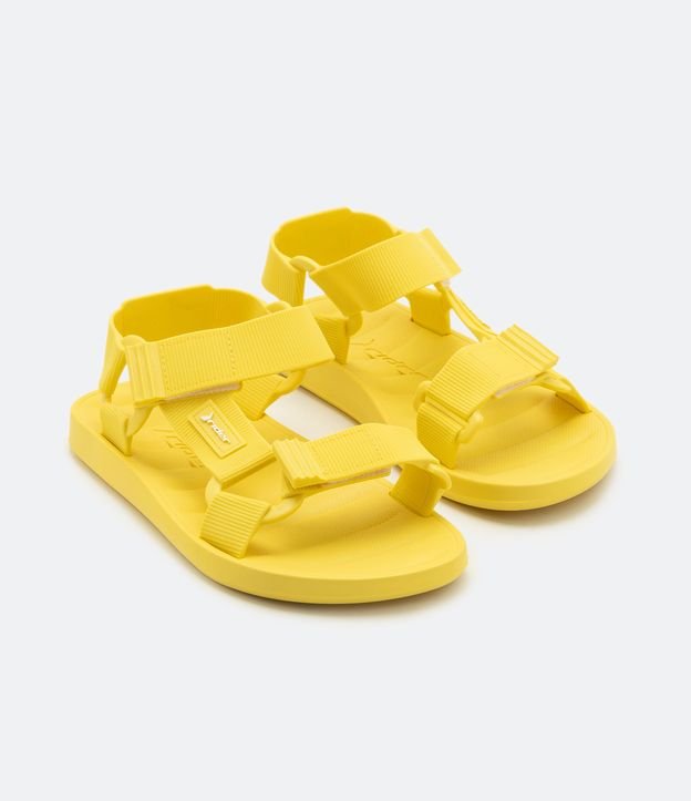 Sandália Papete Infantil Neon com Tiras Largas e Velcro Rider - Tam 26/27 ao 35