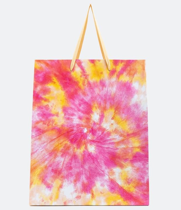 Embalagem de Presente com Estampa Tie-dye