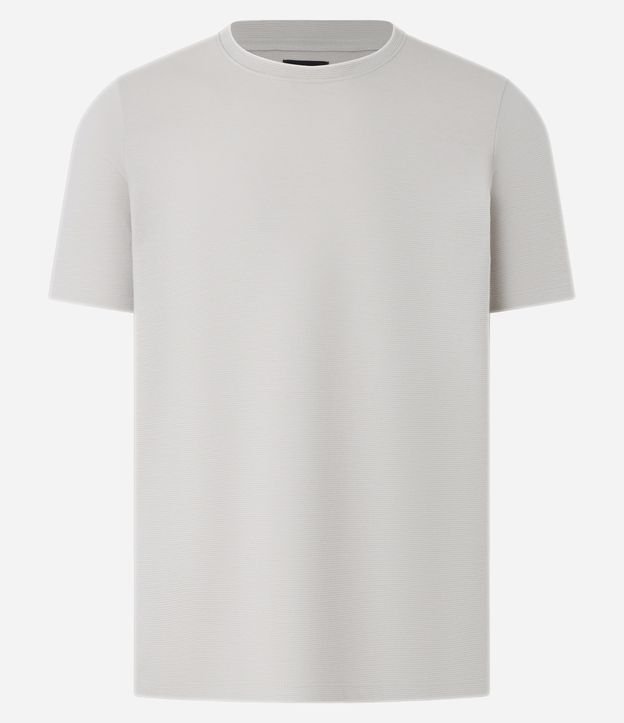 Camiseta Slim em Algodão Peruano com Textura Canelada
