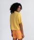 Imagem miniatura do produto Camisa Manga Corta em Viscolino con Bolsillos y Botones Contrastante Amarillo 2