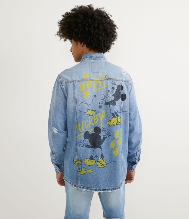 camisa jeans mickey