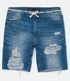 Imagem miniatura do produto Bermuda Slim en Jeans Destroyed con Cordón Azul 5