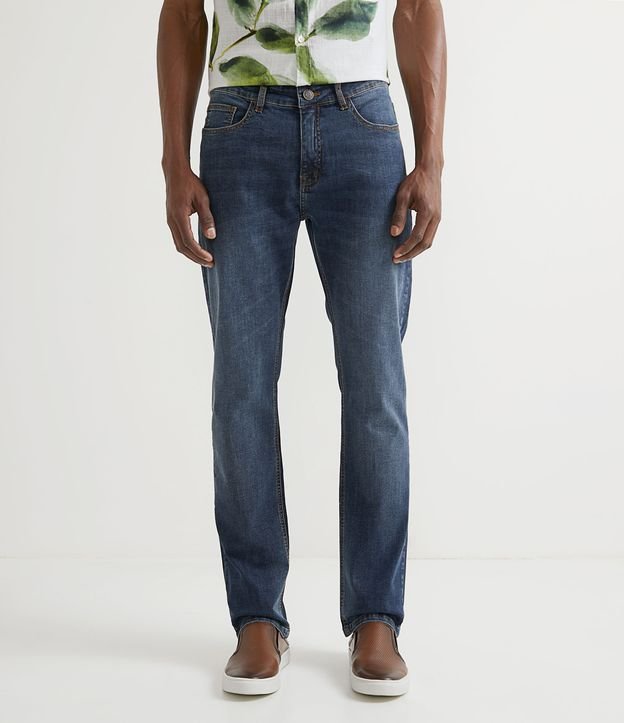 Pantalón Slim Comfort en Jeans Azul 1