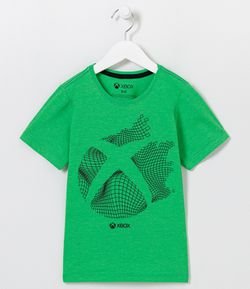 Camiseta Infantil Estampa Logo do Xbox com Relevo - Tam 1 a 14 anos