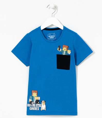 camiseta minecraft renner