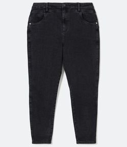 Calça Skinny Jeans Super Alta com Pala Diferenciada Curve & Plus Size