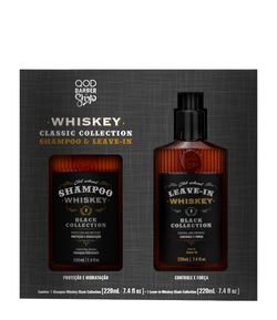 Kit Shampoo Black Whiskey e Leave In Whiskey QOD