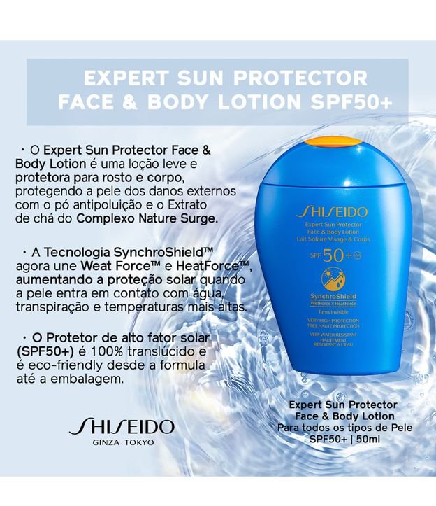 Protetor Solar SynchroShield FPS50 Shiseido 150ml 6