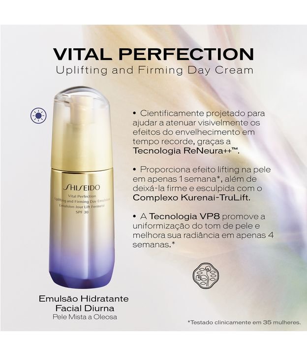 Emulsao Hidratante para Olhos Vital Perfection Shiseido 75ml 5