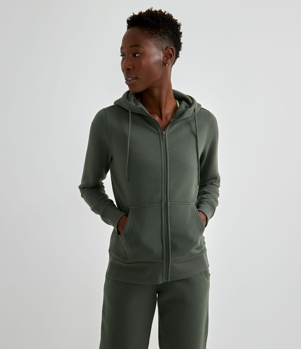 plain grey zip up moletom com capuz womens