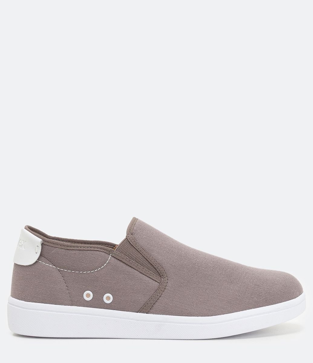 Tênis Slip On Cinza