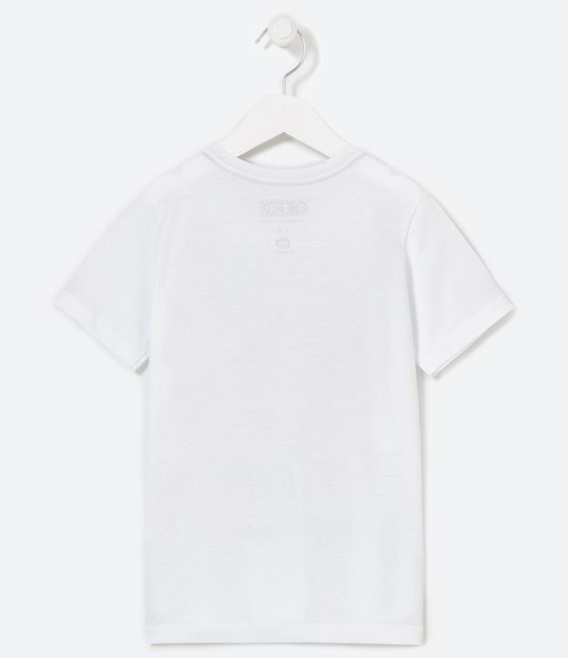 Remera Infantil Estampado One Piece - Talle 5 a 14 años Blanco 2