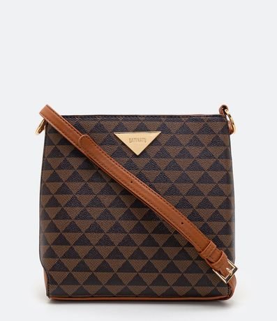 Bolsa Transversal Postman com Estampa Triângulos é boa?