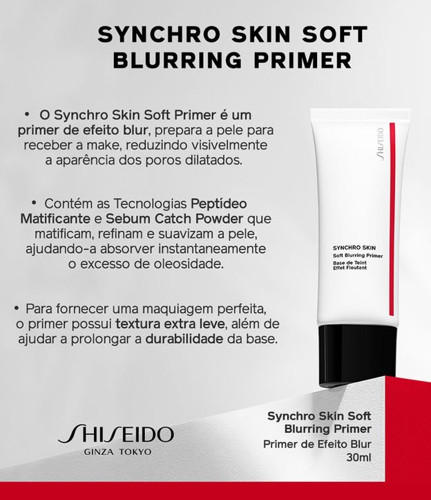 Primer Facial Skin Soft Blurring Shiseido Incolor 3