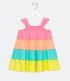Imagem miniatura do produto Vestido Infantil Marias en Cotton Bloque de Color - Talle 1 a 5 años Rosado 2