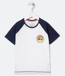 Camiseta Infantil Estampa Pôr do Sol - Tam 5 a 14 anos