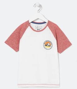 Camiseta Infantil Estampa de Por do Sol - Tam 5 a 14 anos