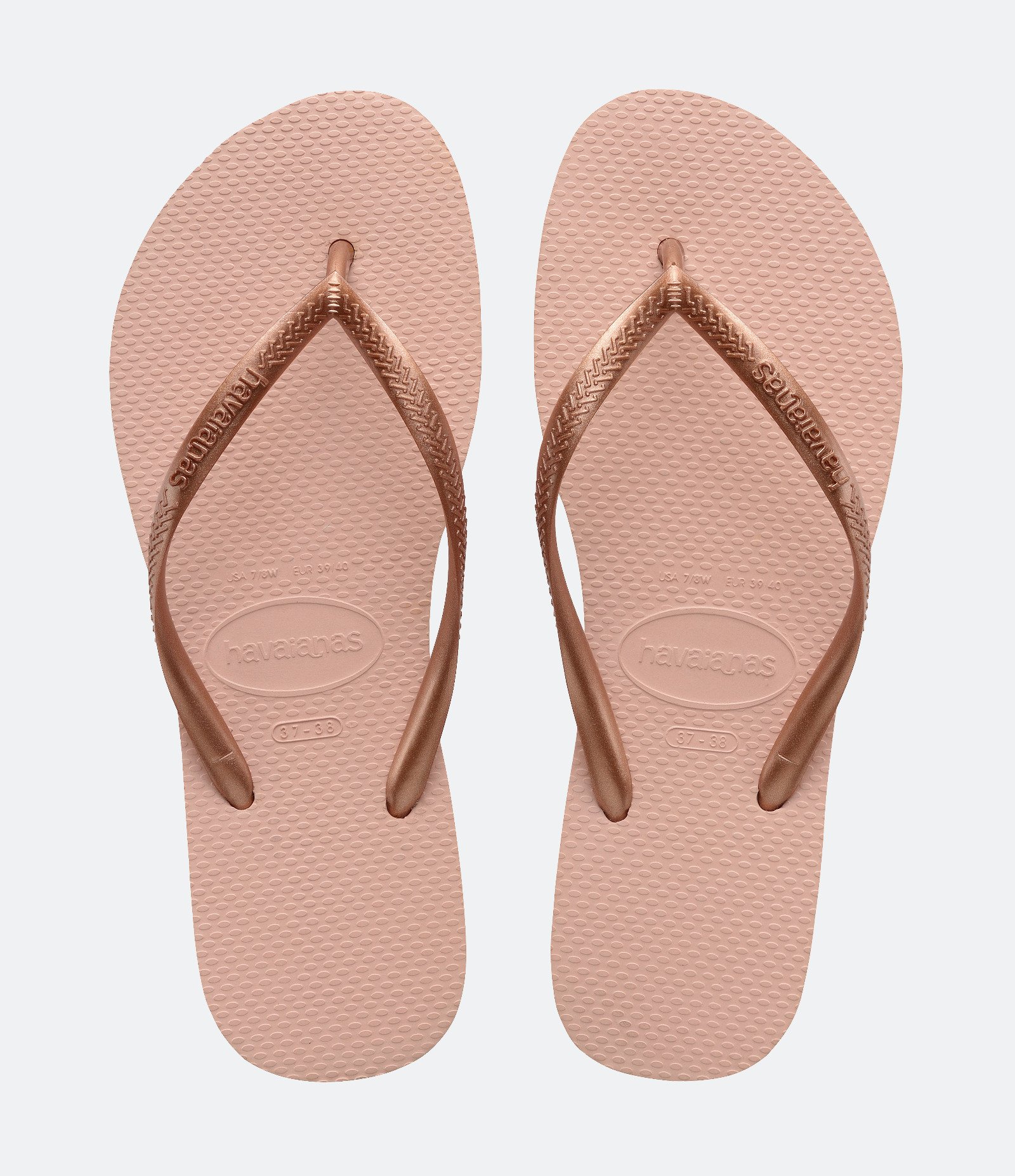 Chinelo Slim com Tira Metalizada Havaianas Rosa Claro 1