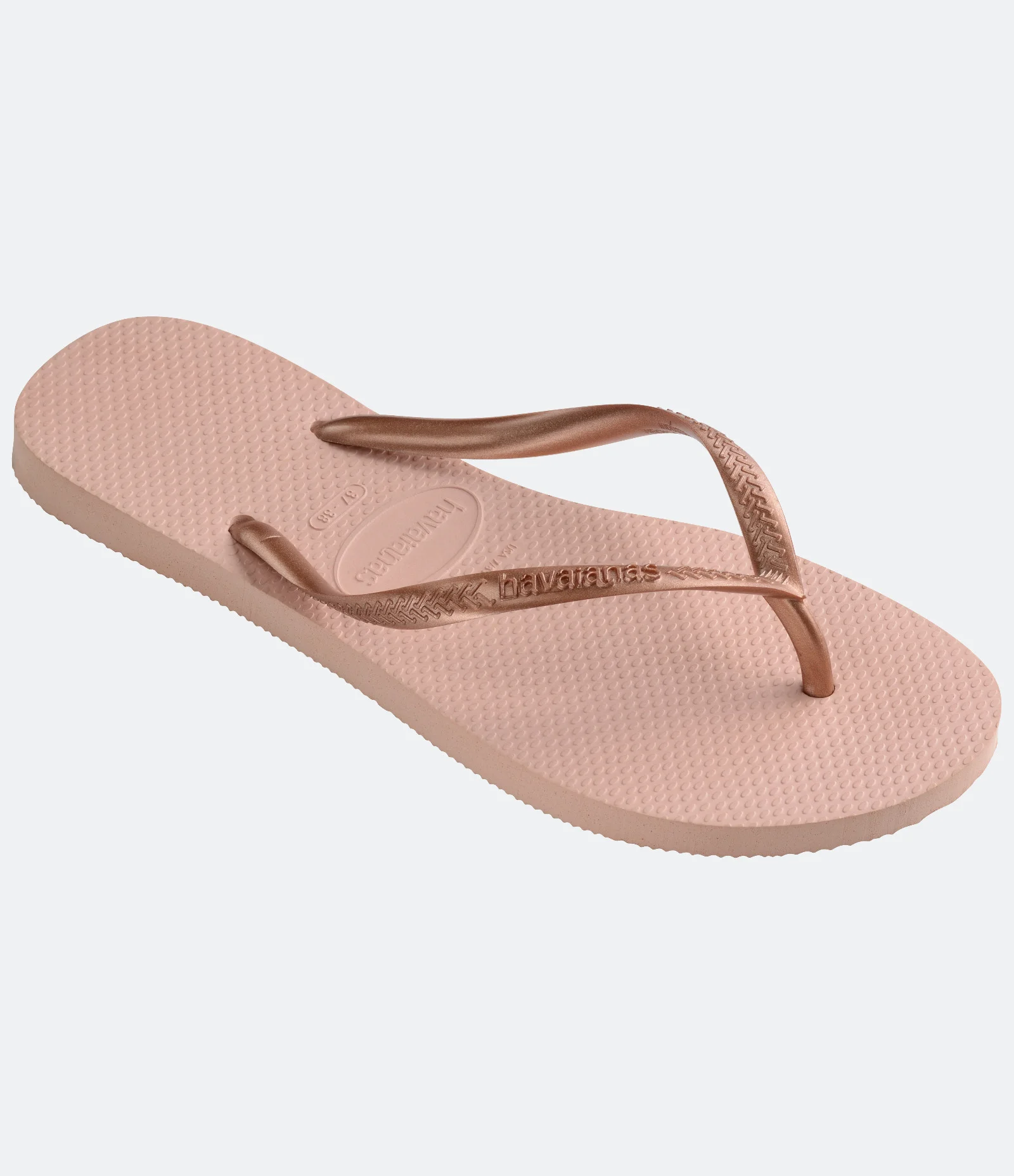 Chinelo Slim com Tira Metalizada Havaianas Rosa Claro 2