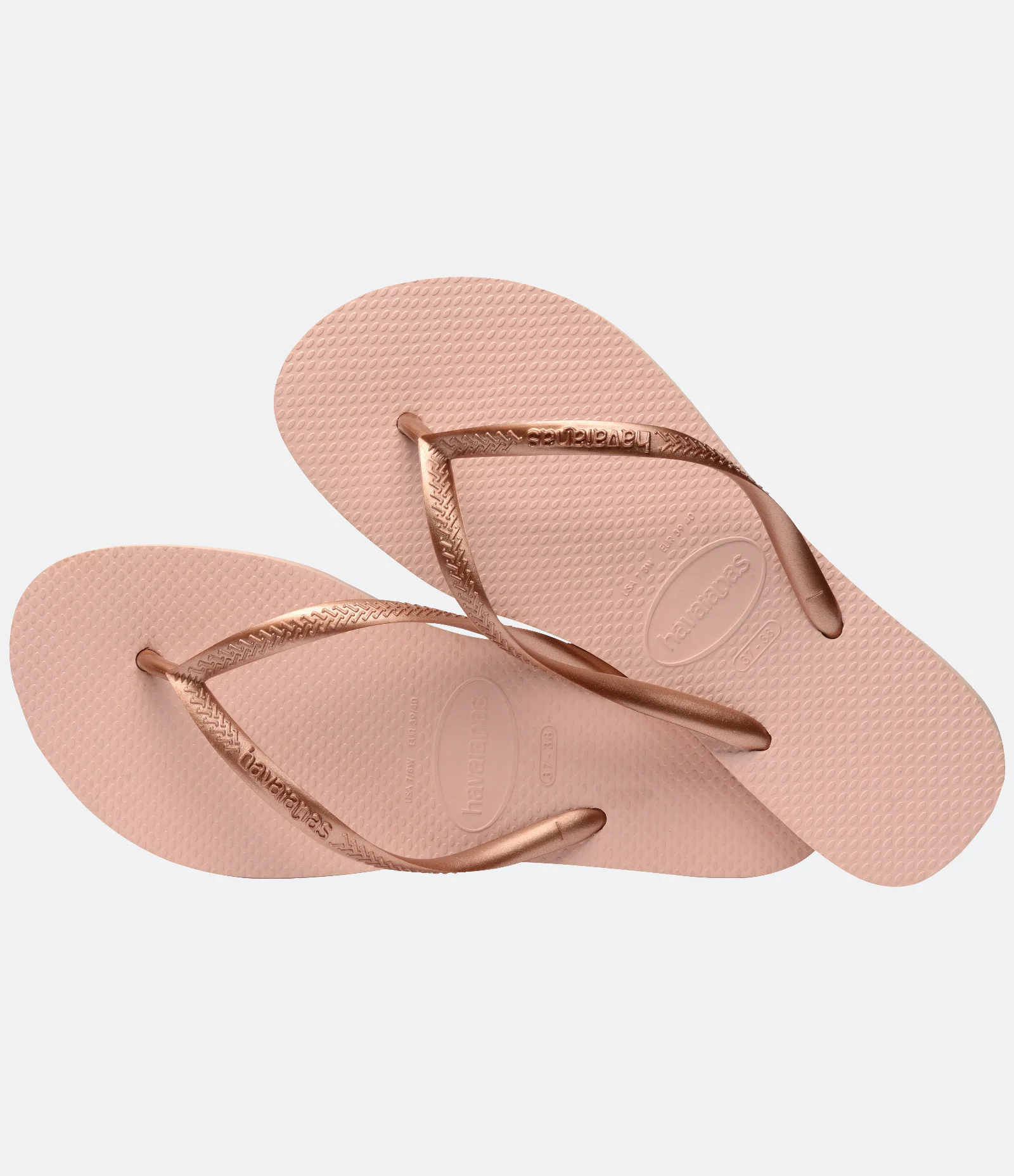 Chinelo Slim com Tira Metalizada Havaianas Rosa Claro 4