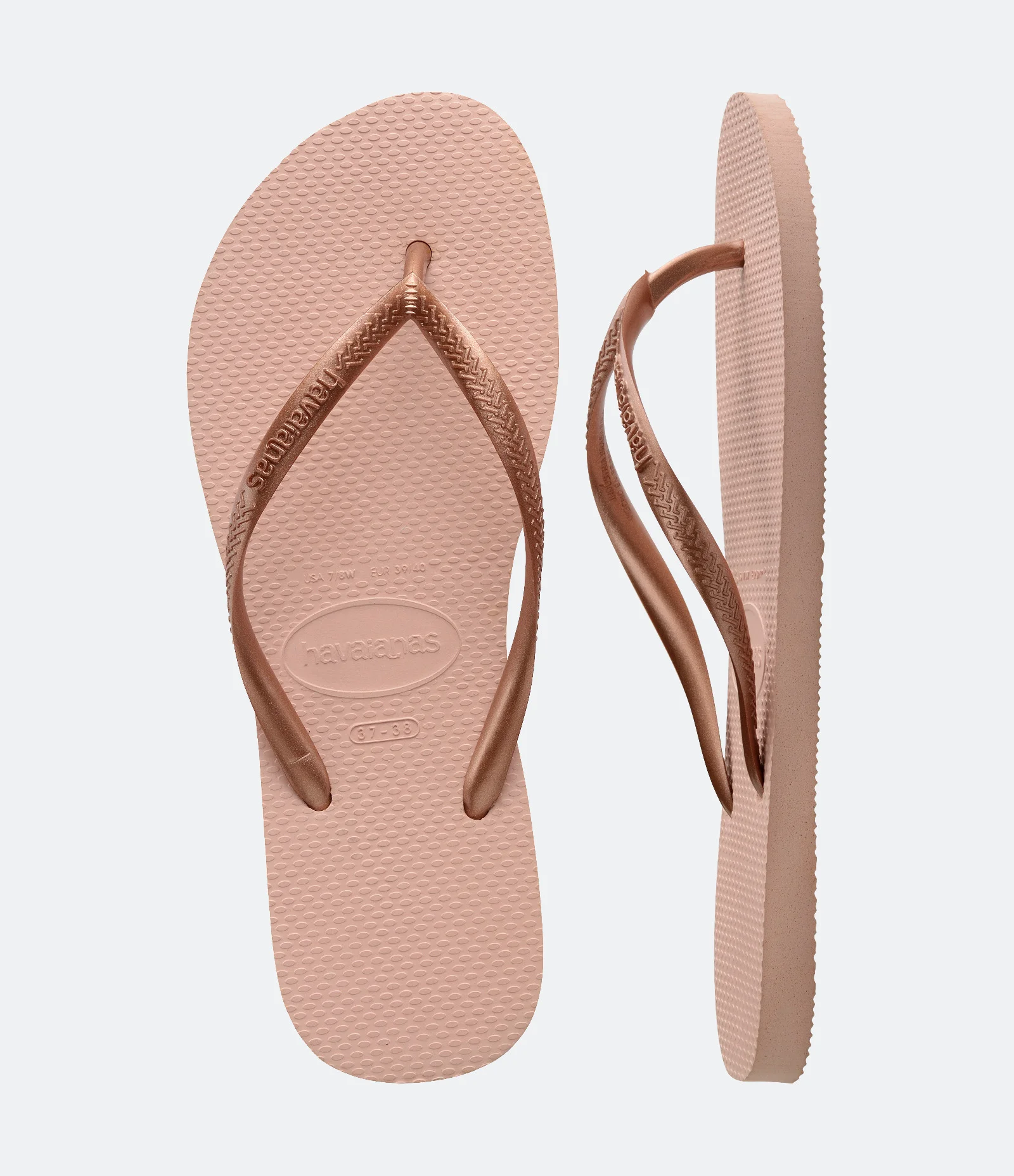 Chinelo Slim com Tira Metalizada Havaianas Rosa Claro 5