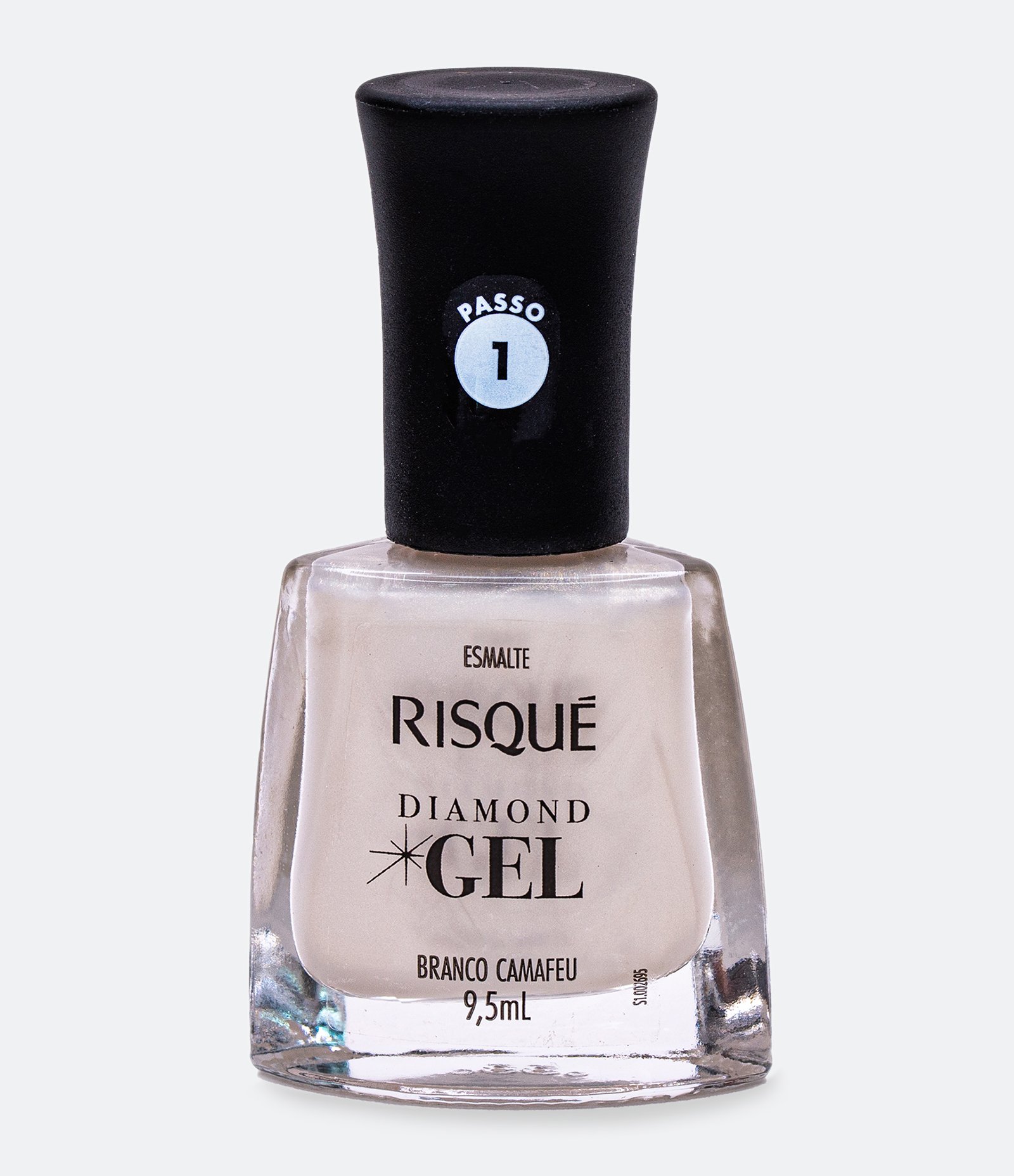 Esmalte Diamond Gel Risqué Branco Camafeu 1