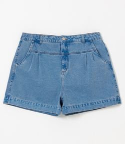 Short Baggy Jeans com Pala Enviesada Curve & Plus Size