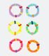 Imagem miniatura do produto Kit 6 Gomitas para el Pelo en Elástico con Rayas de Colores Multicolores 2