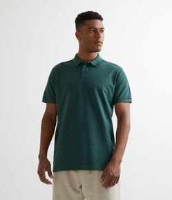 Camiseta Polo Comfort em Algodão com Manga Curta