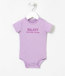 Body Infantil Estampa Enjoy - Tam 0 a 18 meses