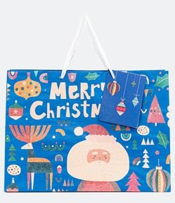 Embalaje de Regalo con Estampado Papá Noel Navidad 2021
