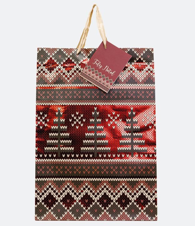 Embalaje de Regalo con Estampado de Navidad Rojo 1