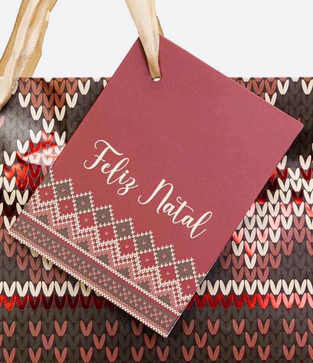 Embalaje de Regalo con Estampado de Navidad Rojo 3
