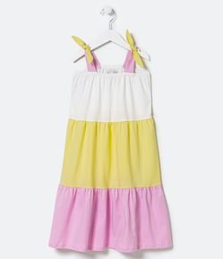 Vestido Infantil Marias com Lacinho nas Alças - Tam 5 a 14 anos