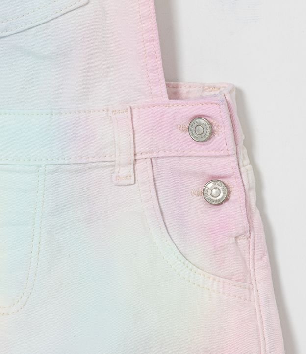 Peto Infantil en Jeans con Estampado Tie Dye - Talle 1 a 5 años Multicolores 4