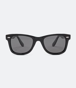Óculos de Sol Quadrado com Lente UV Polarizada Fume