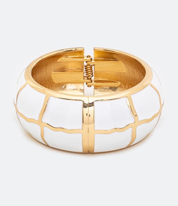 Bracelete em Metal Rígido com Mola
