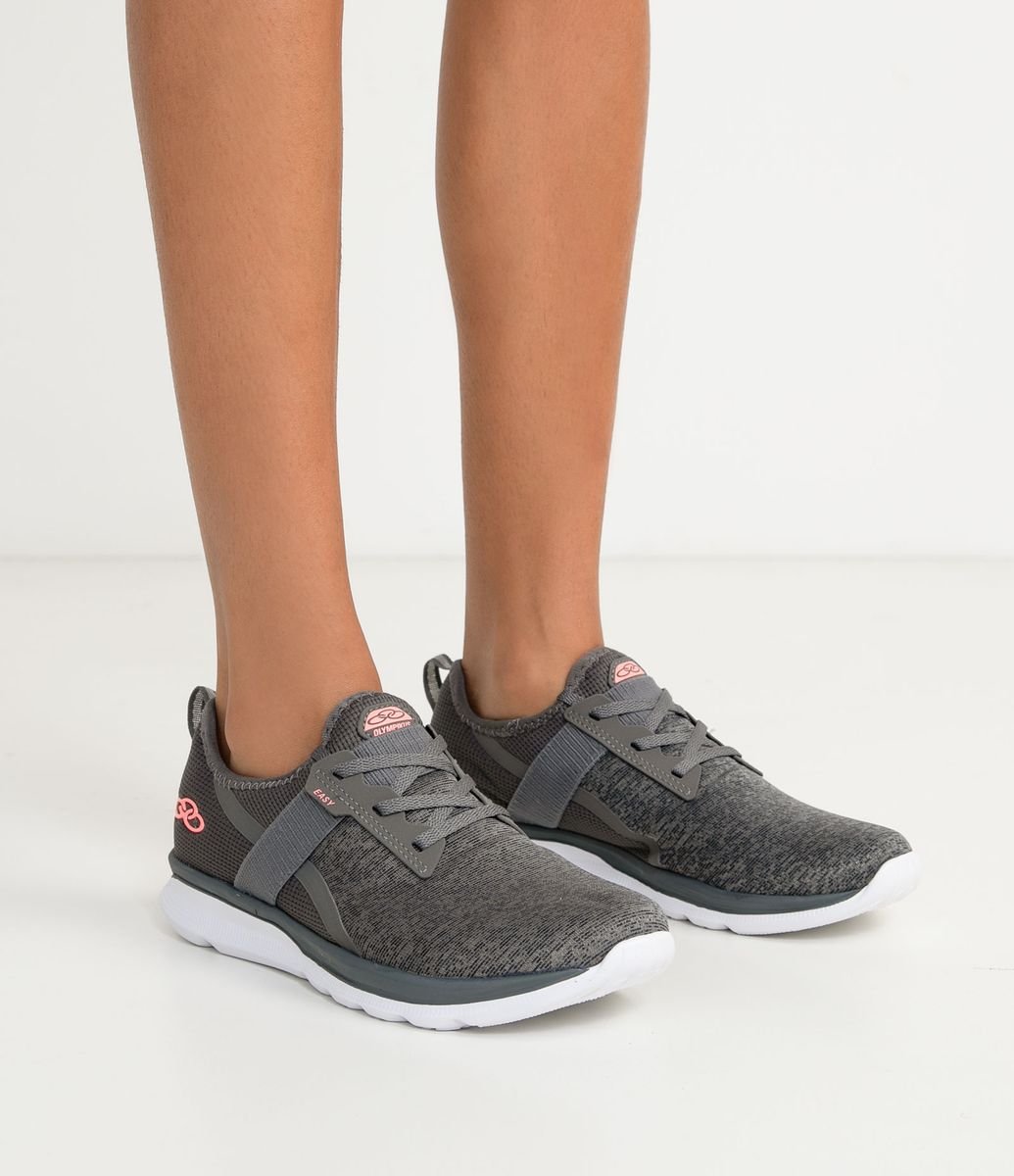 Tênis Olympikus Easy Cinza Feminino EASY-650/CHUMBO | Omar Calçados