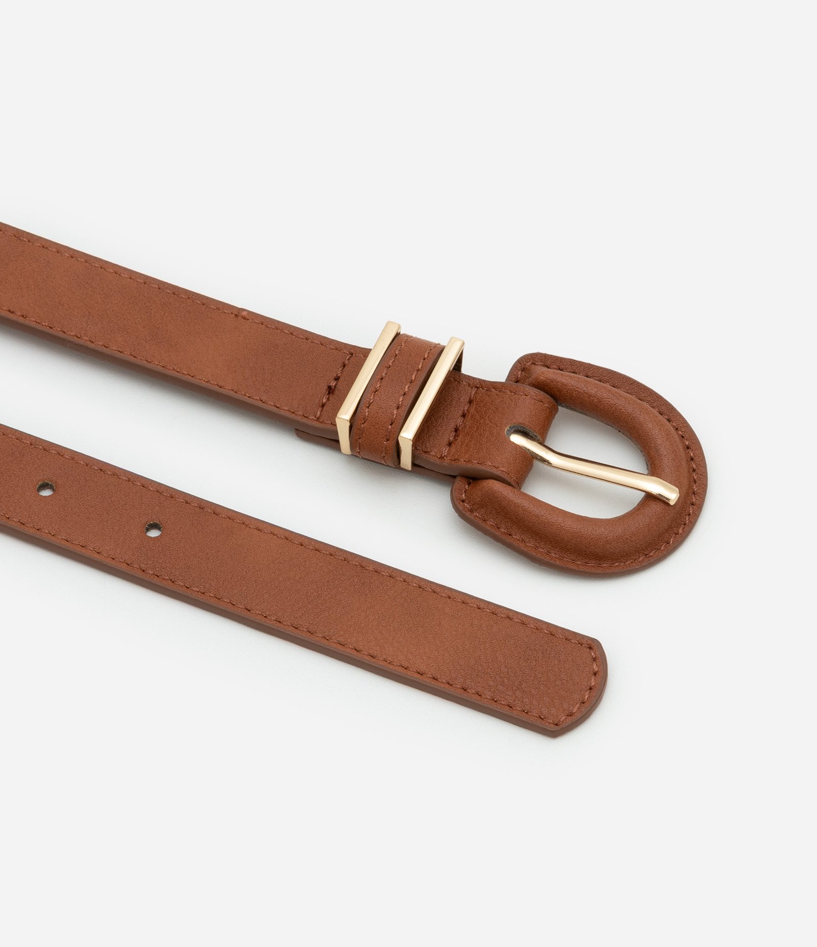 Kit 2 Cintos Médios com Fivelas Forradas Marrom/Preto 3