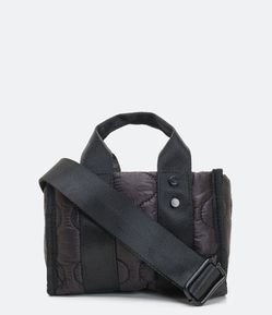 Bolsa Transversal Mini Tote Puffer em Matelassê