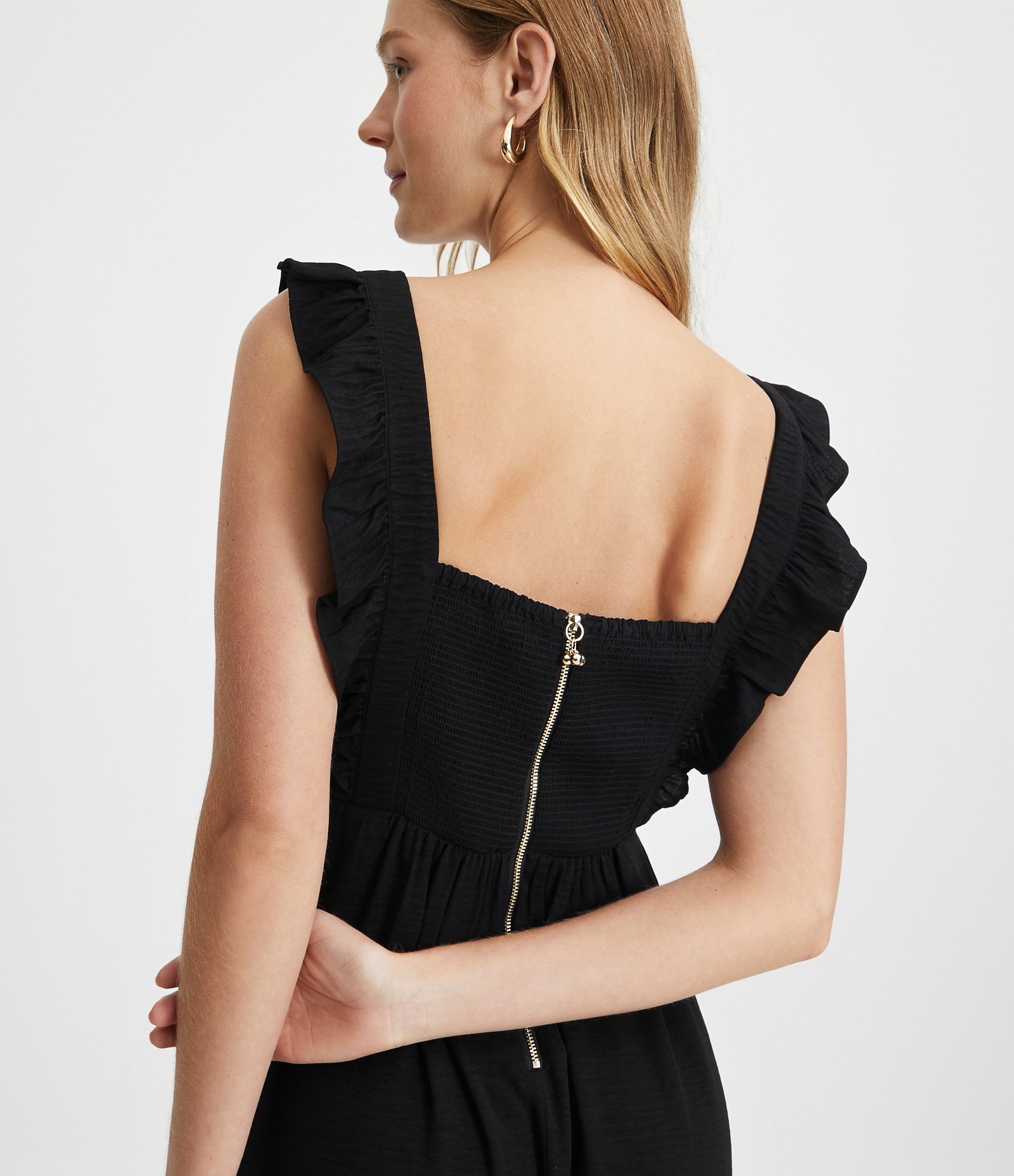 Vestido Longo com Babadinhos na Alça e Barra 6