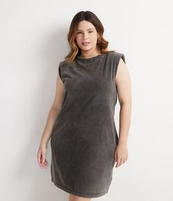 Vestido Muscle Tee em Algodão Marmorizado Curve & Plus Size