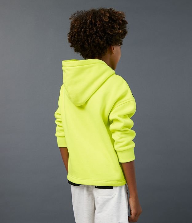 Sudadera Infantil en Algodón con Estampado Game Neón - Talle 5 a 14 años Verde 10