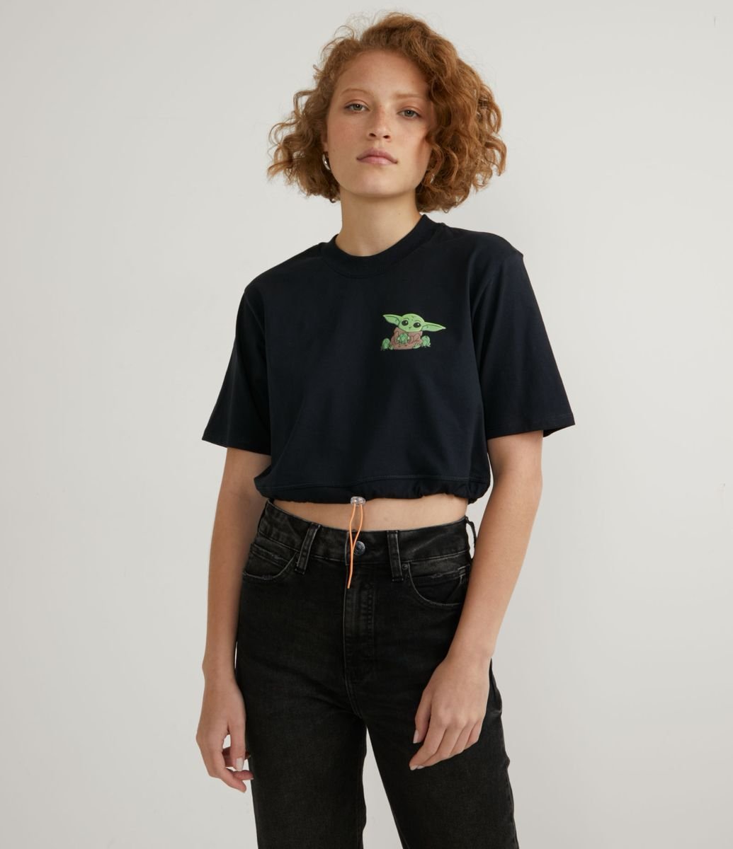 blusa cropped elastico