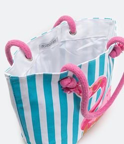 Bolsa Infantil de Praia com Estampa de Flamingo - Tam Ú