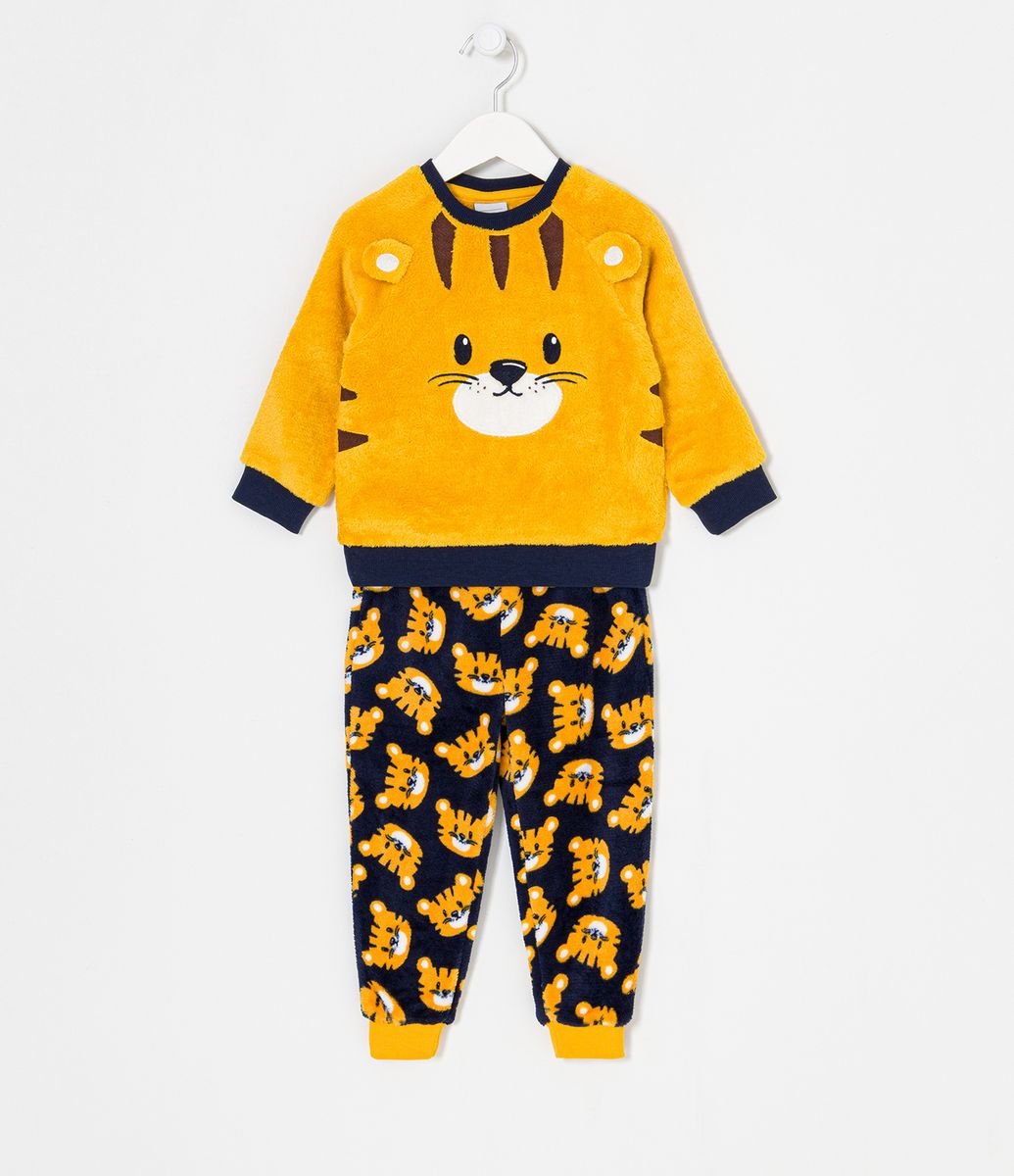Pijama Infantil Fleece Authentic Games Tam 4 a 12 | Marisa