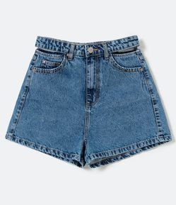 shorts cintura alta jeans renner