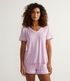Imagem miniatura do produto Blusa de Pijama en Viscolycra con Detalle Violeta 1