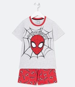 Pijama Infantil Curto com Estampa do Homem Aranha - Tam 1 a 14 anos