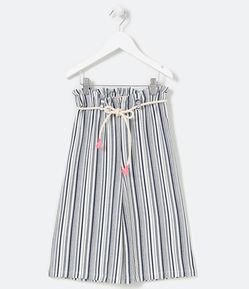 Calça Infantil Pantacourt Listrada - Tam 5 a 14 anos